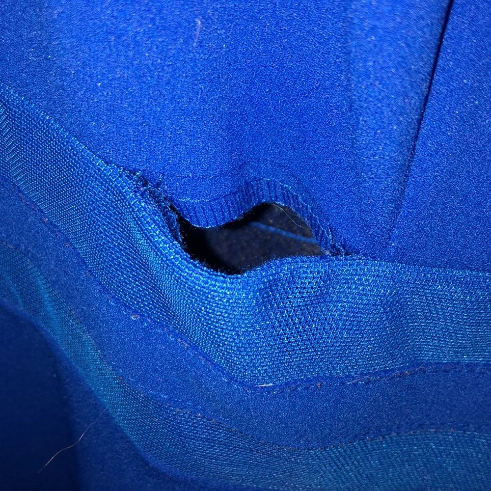 Calvin Klein sleeveless Electric Blue size 14W knee length cocktail dress - Picture 3 of 8